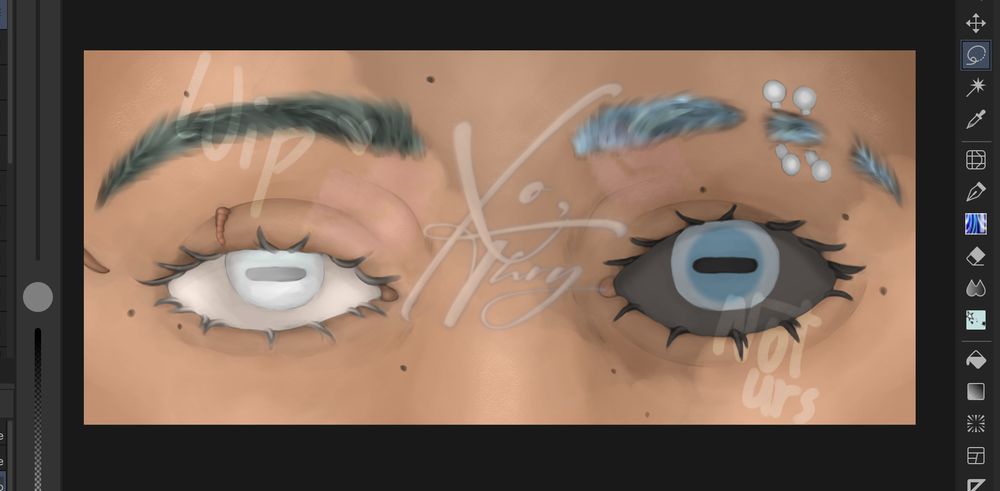 Zoomed in eye banner 