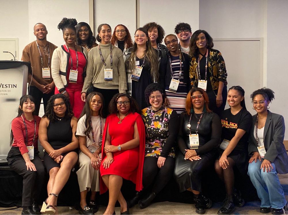 Current Black In Neuro organizers who attended the social