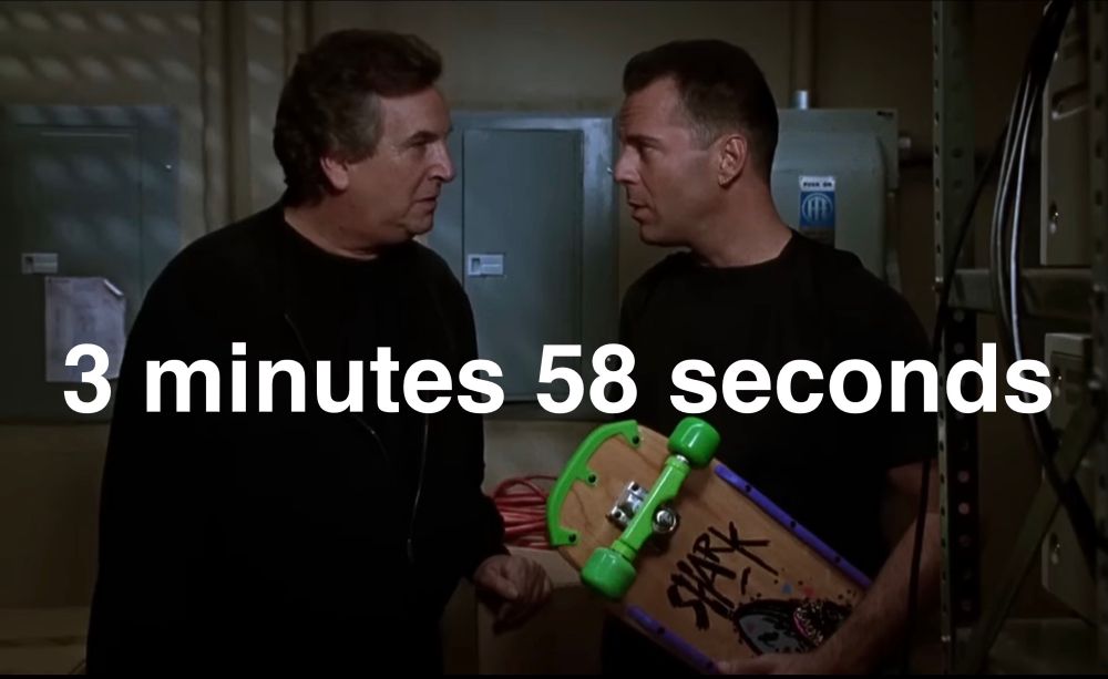 Bruce Willis and Danny Aiello in Hudson Hawk