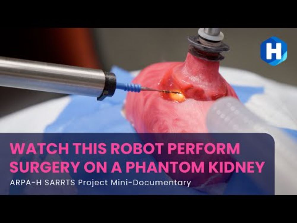 Watch this robot perform tumor surgery on a "phantom kidney." [ARPA-H SARRTS Project Mini-Doc]