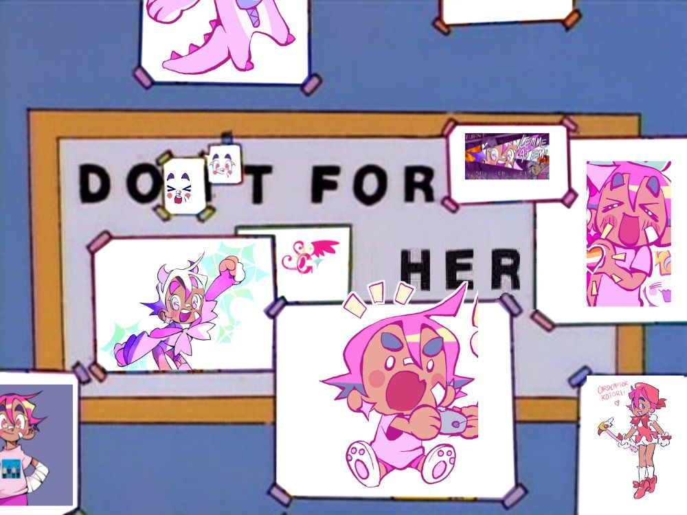 A collage of pictures of a character named Kotori. The pictures obscure everything but the words "Do it for her"