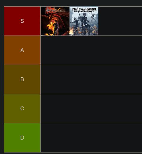 S: Drakengard, Nier: Automata