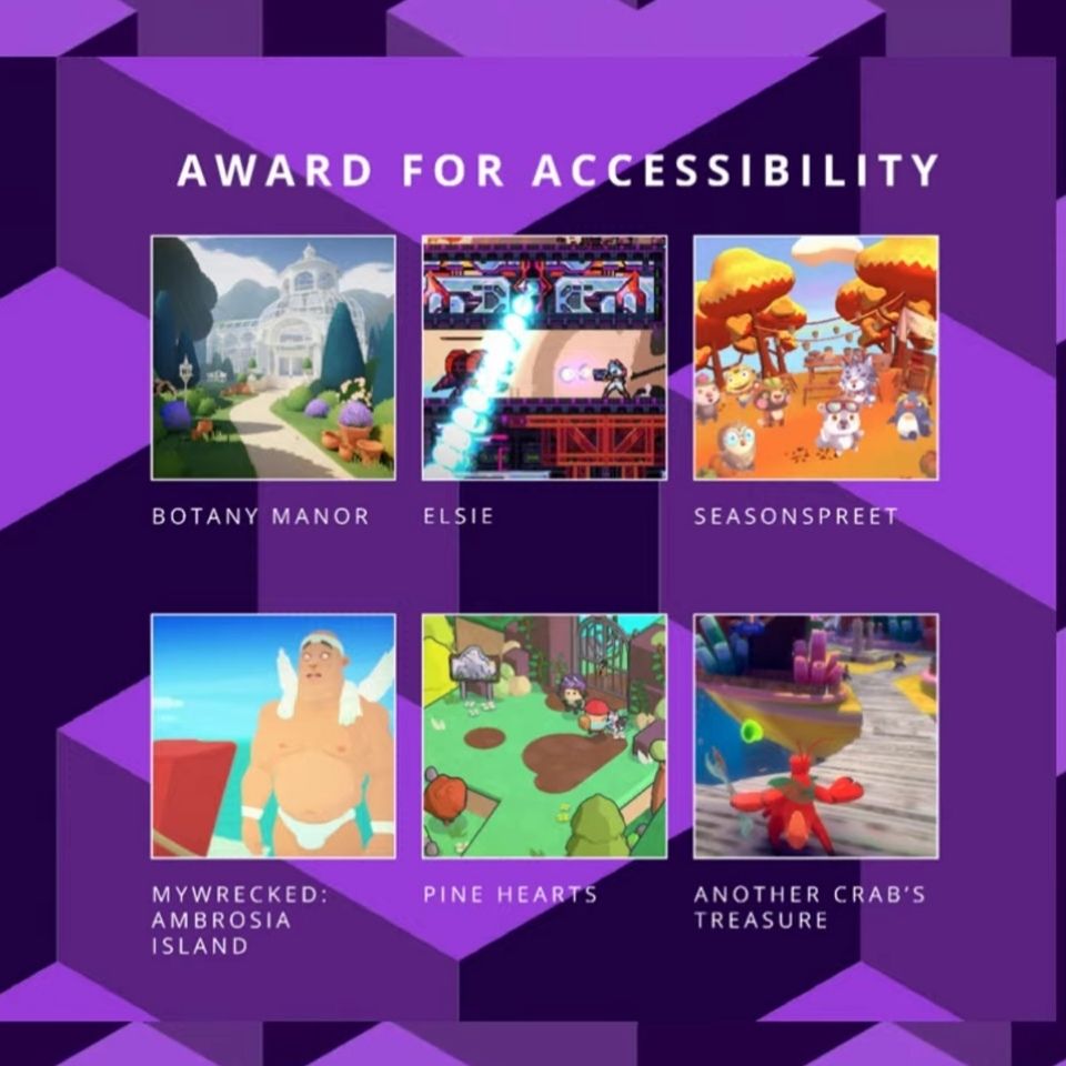 A shortlist of the nominees for Accessibility.