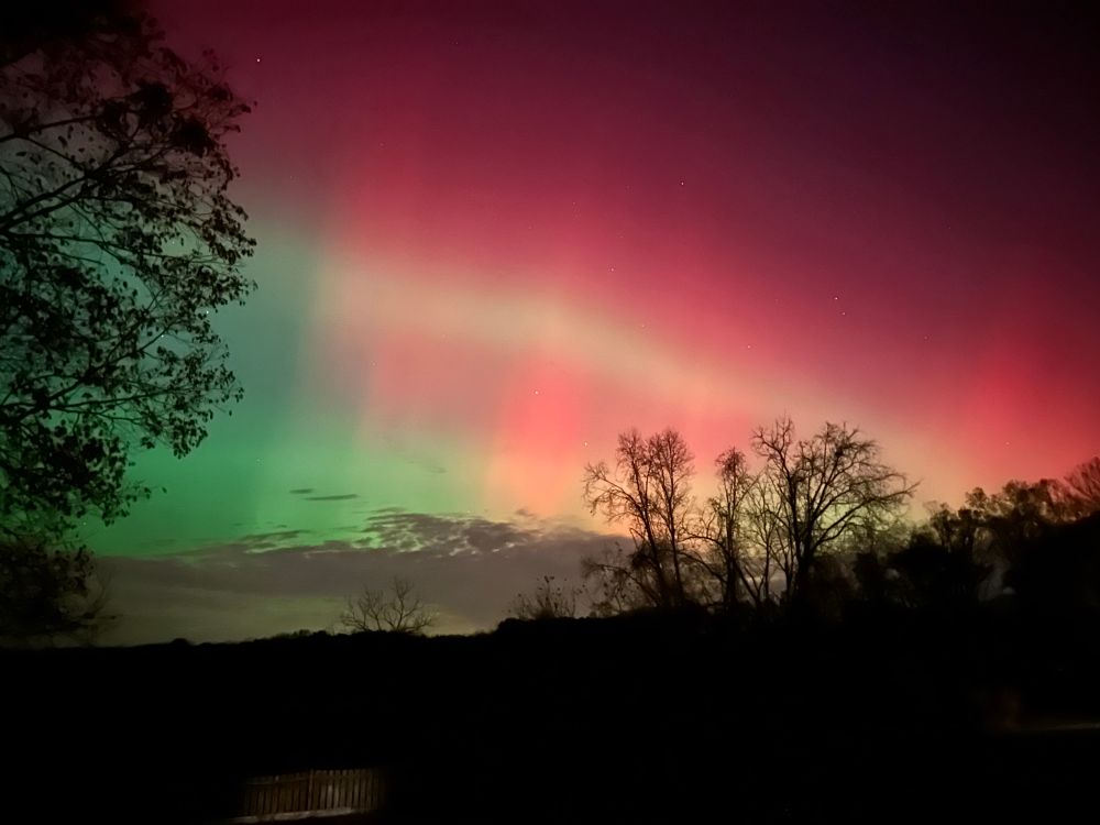 Northern lights as seen from Zanesville, OH