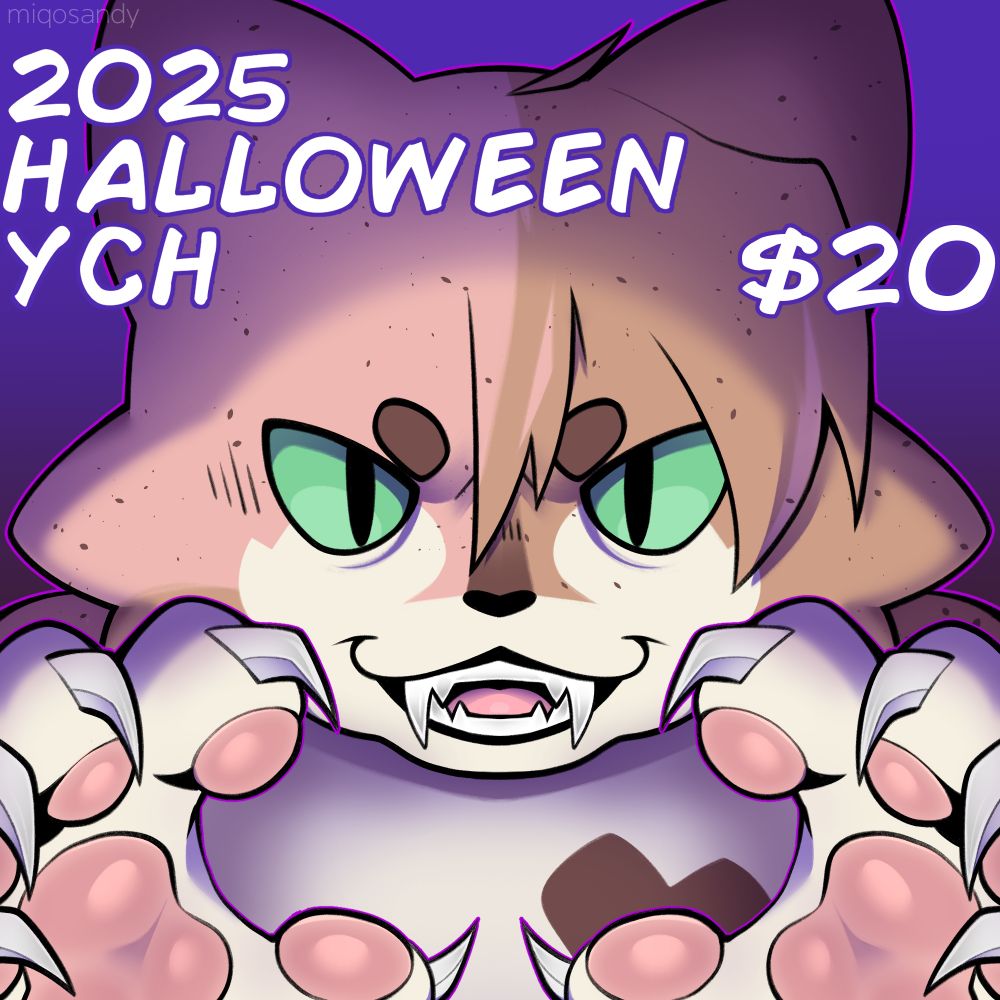 A scary cat furry showing teeth and claws like theyre going to GET YOU