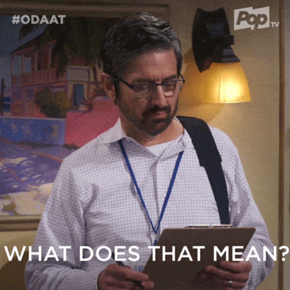 Confused What Is This GIF by One Day At A Time