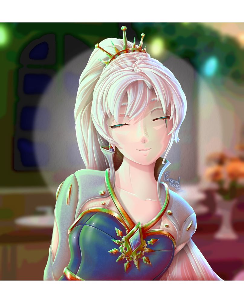 (Original Custom Design) Digital Illustration "Weiss Schnee" - (RWBY) 'Dec 25th, 2022'