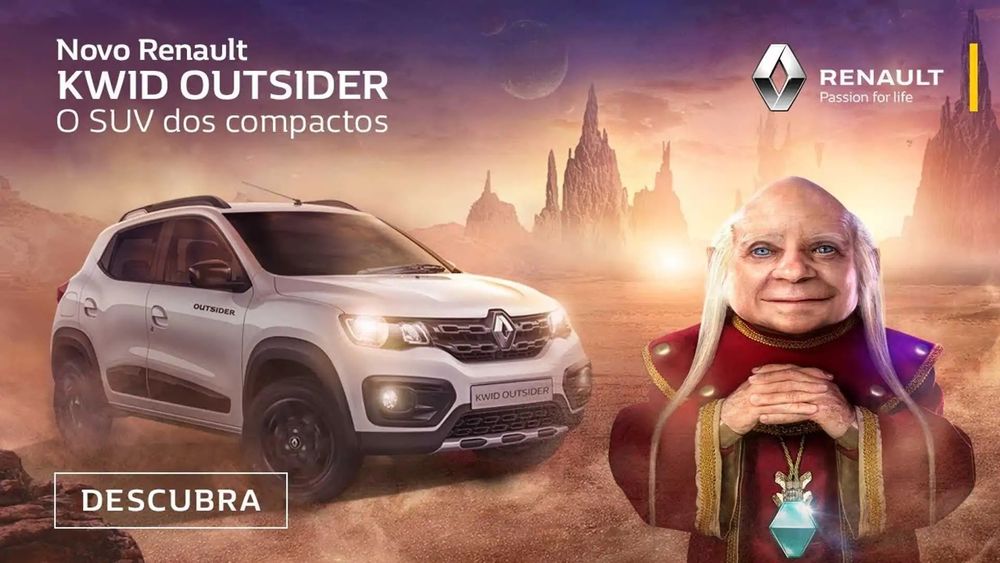 An advert for a car that features an AI dungeon master from the old D&D cartoon