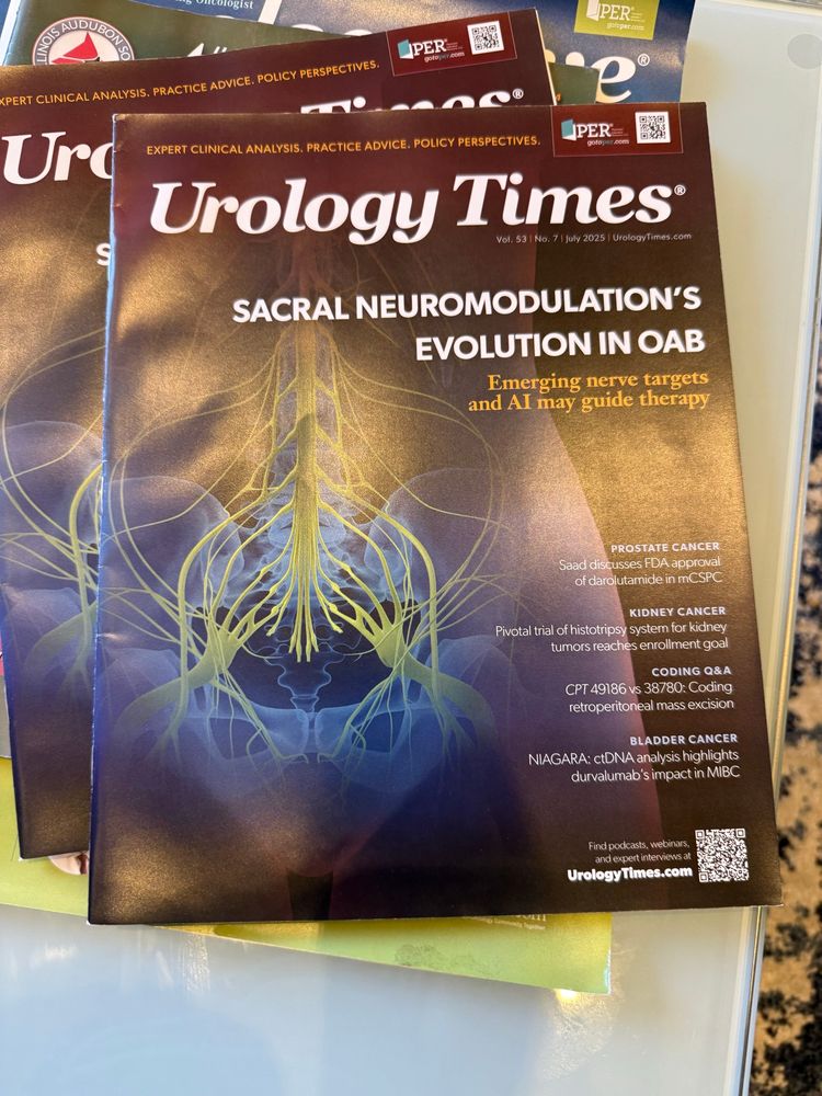 A copy of Urology Times magazine in my doctor’s waiting room. 