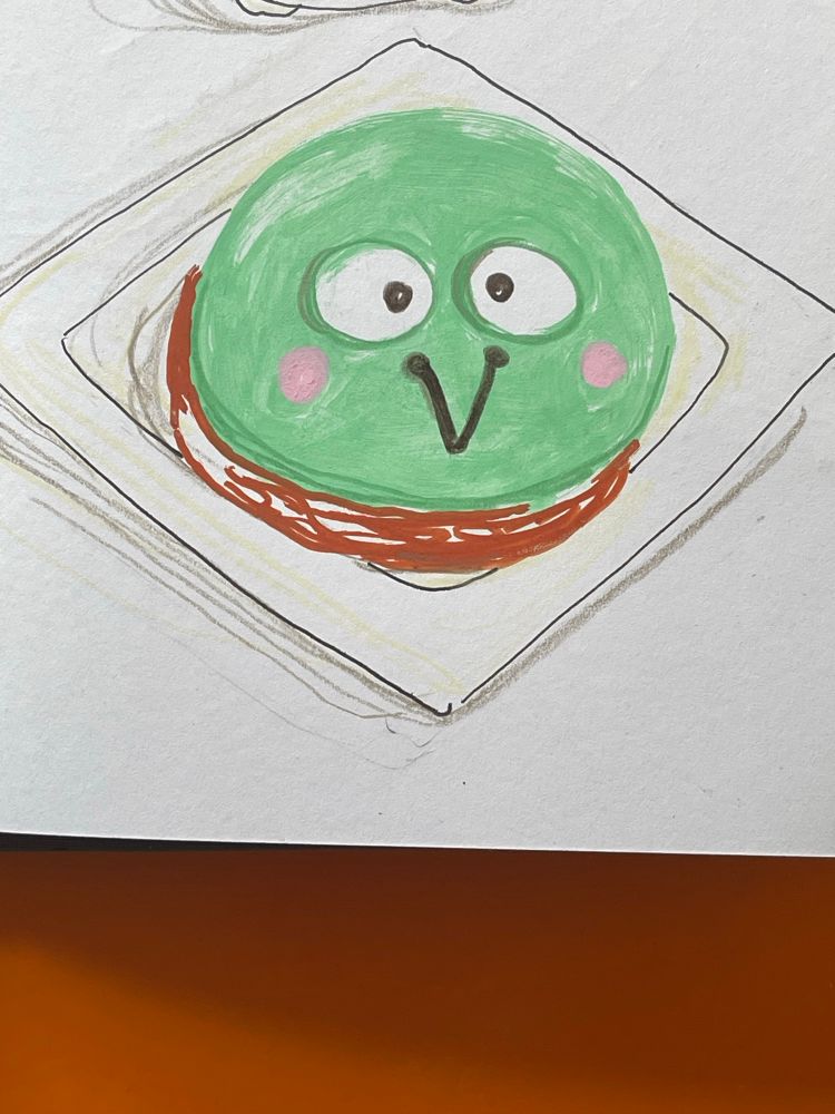 sketch of Keroppi (Sanrio character)