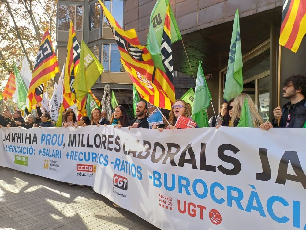 Jornada de lluita de les treballadores i treballadors de l’eduacació pública.