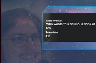 a screenshot of The Atomless with Matt's face opaquely visible