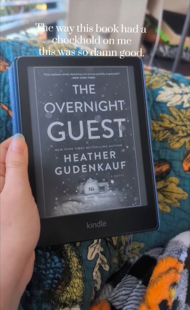 Thriller book, The overnight guest, was so good! Great winter read. 