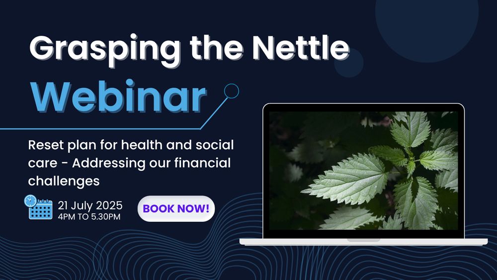 Image advertising the details of the webinar