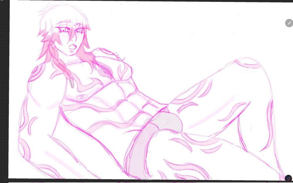 Mydei is his underwear posing for Phainon. Or underwear model Mydei