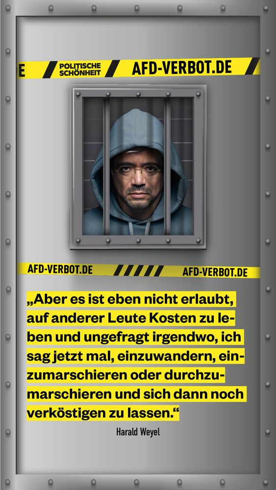 afd-verbot.de: Handakte von Harald Weyel: „Aber es ist eben nicht erlaubt, auf anderer Leute Kosten zu leben und ungefragt irgendwo, ich sag jetzt mal, einzuwandern, einzumarschieren oder durchzumarschieren und sich dann noch verköstigen zu lassen.“