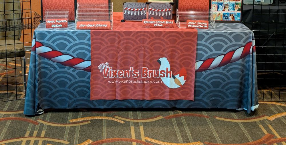 My table runner on top of my tablecloth 