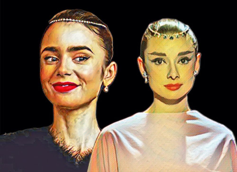 A Semelhança de Lilly Collins com Audrey Hepburn: A Influência em Emily in Paris