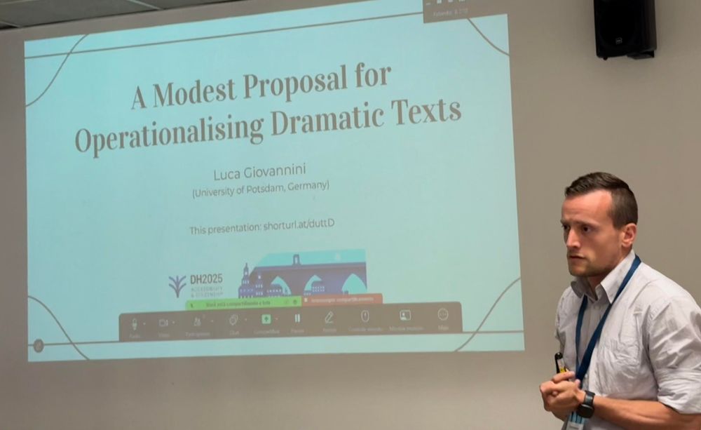 Luca presenting at DH2025
