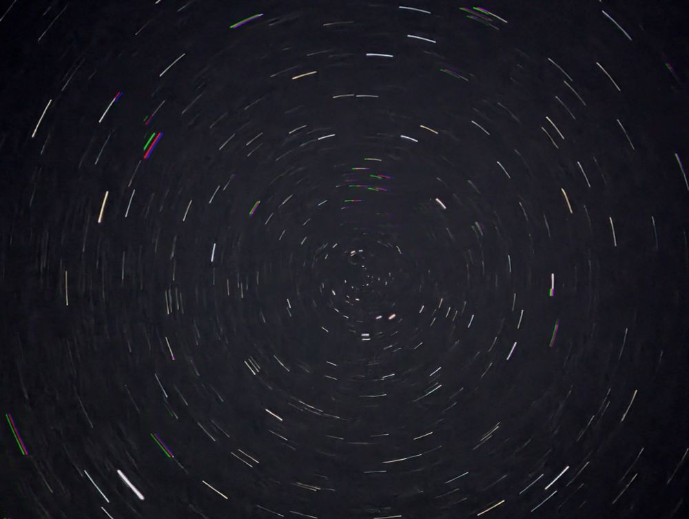 Spinning stars above kneeland airport in northern California taken July 26