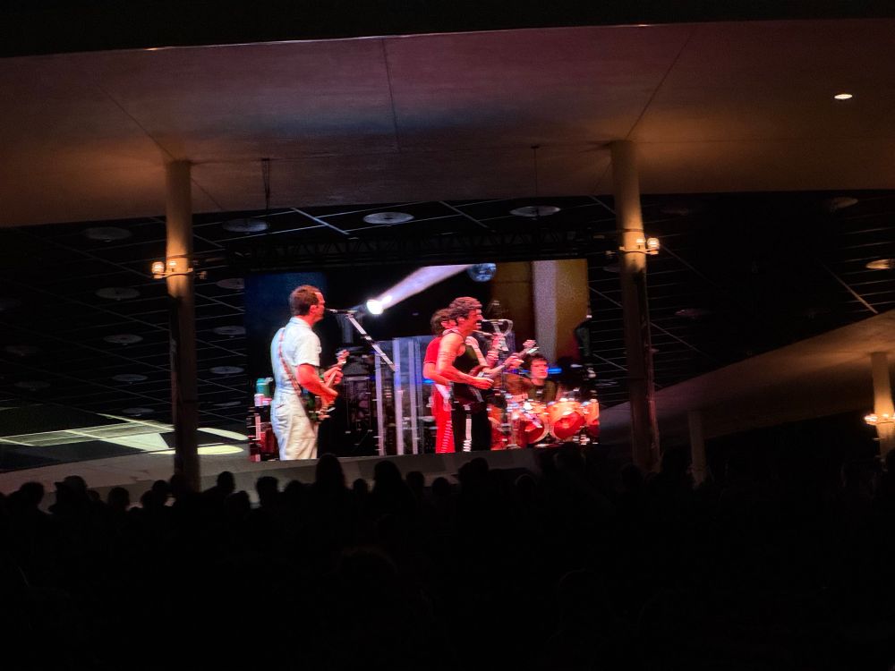 kglw at ravinia as seen upon a venue screen