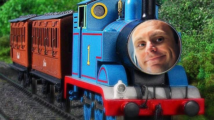 My face on Thomas the tank engine 