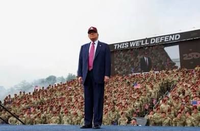 Trump at Ft Bragg rally