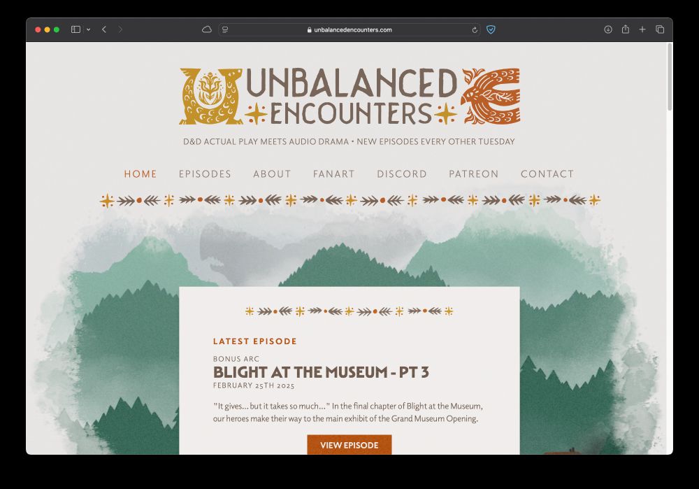 unbalancedencounters.com screenshot