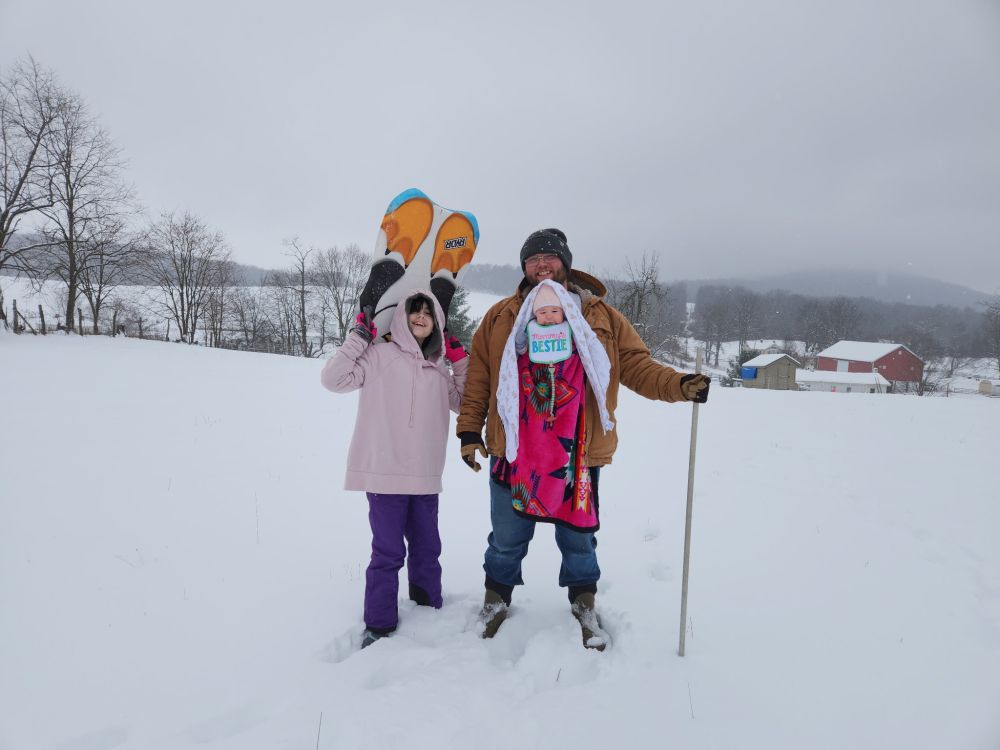 I live in Shenandoah County, Virginia. I’m a factory worker. A farmer. A father of twogirls, one still in diapers. I get up before the sun, and most days