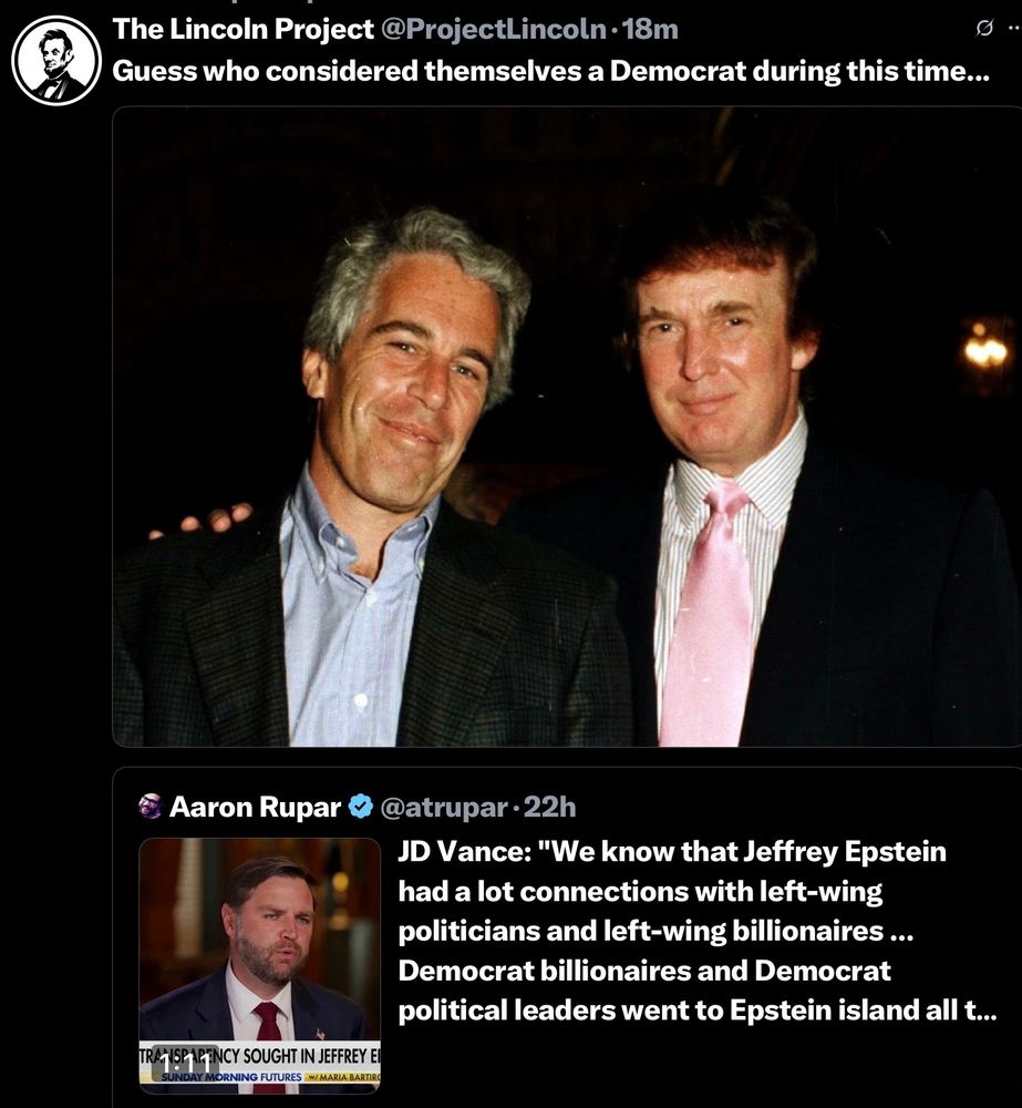 JD on Democrat Donald Trump. 