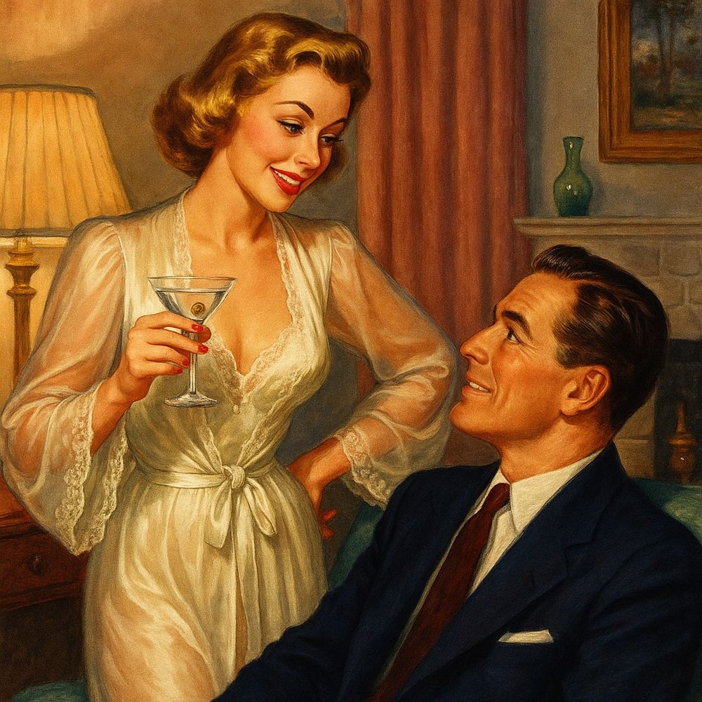 Martini & a handsome man. 