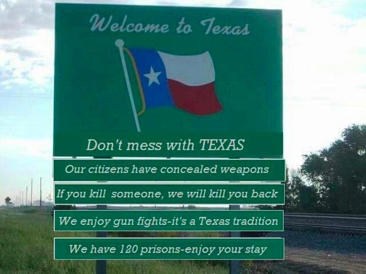 Texas warning. 