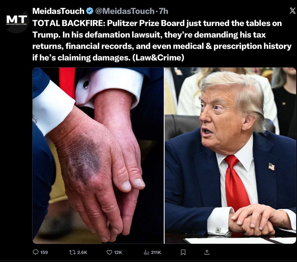 Trump sues Pulitzer.