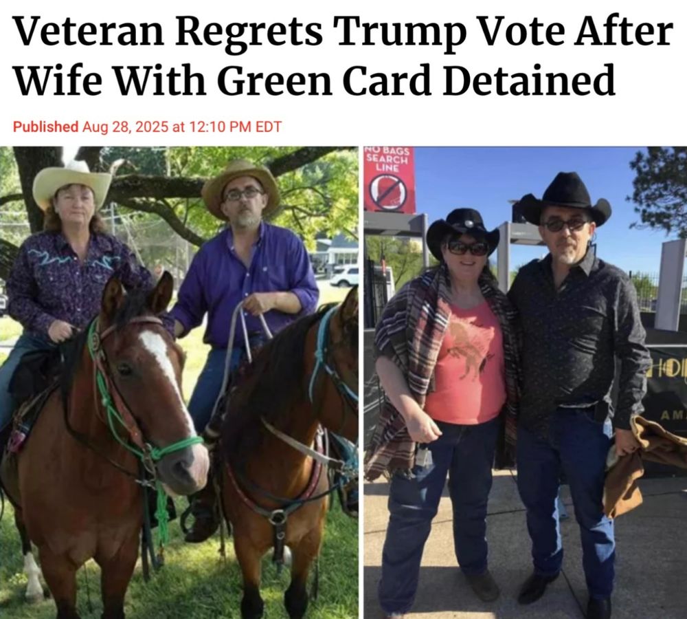 Vet regrets Trump vote after green-card holding wife is detained 