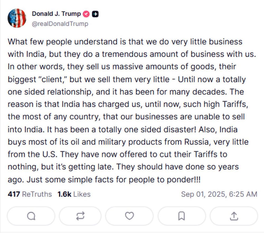 Fake Trump post