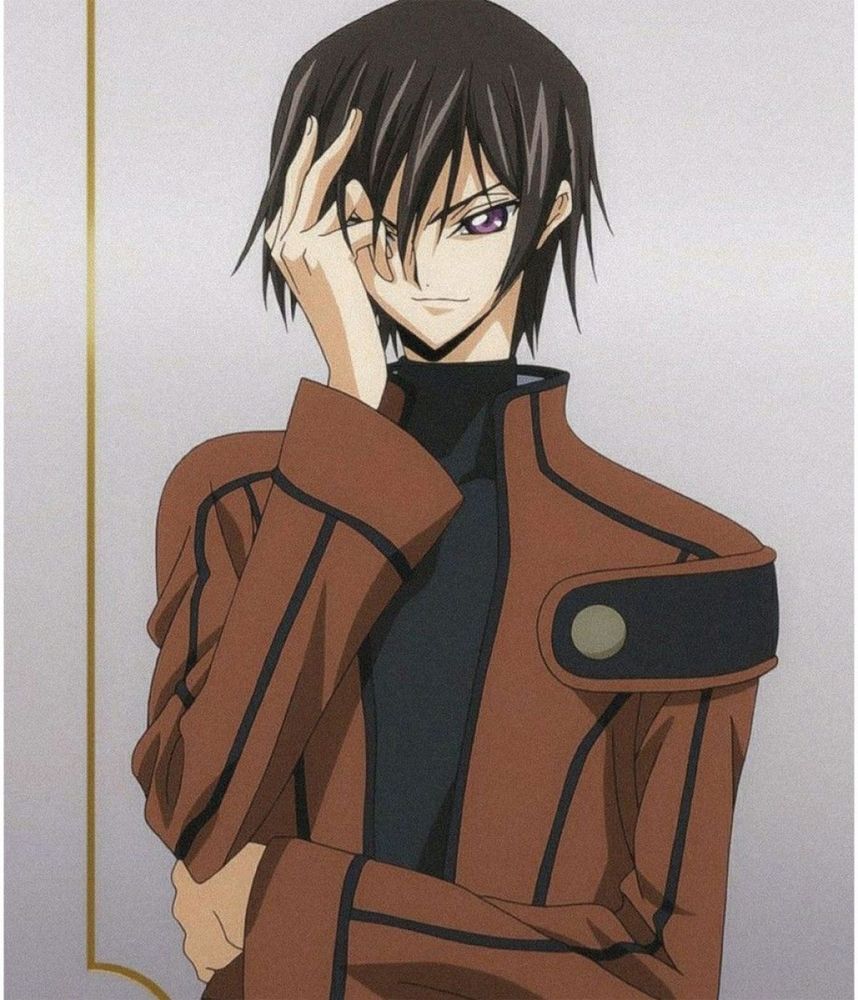 Lelouch Vi Britannia
Black hair, purple eyes, pale skin, Br*tish, Geass