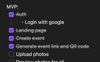Part of my todo list for this app
