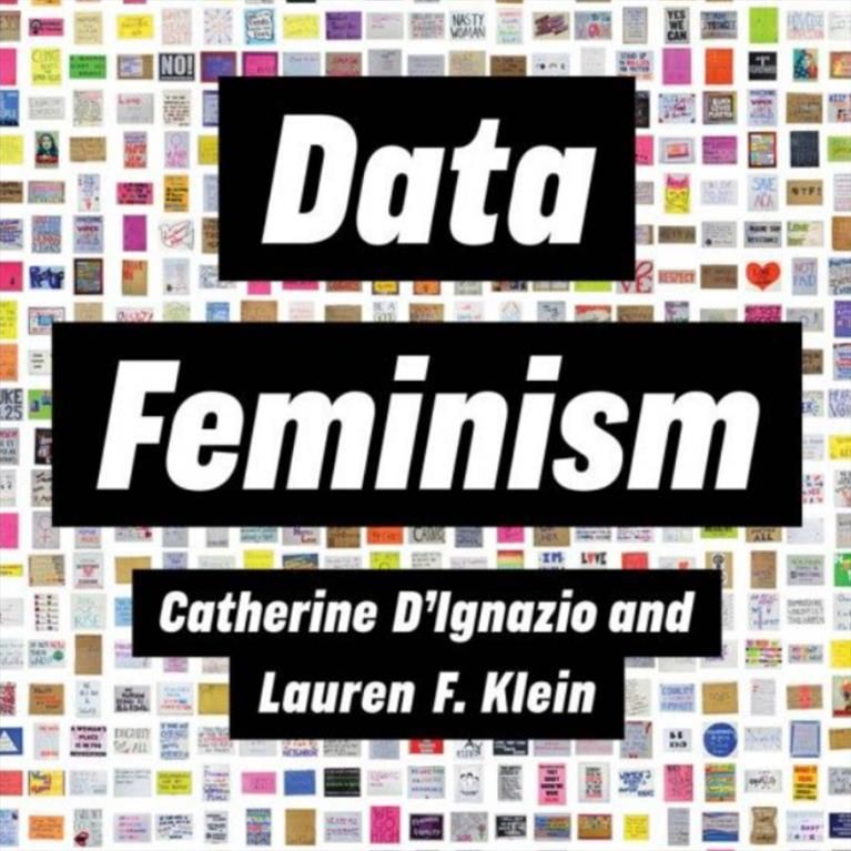 Front cover of the Data Feminism book