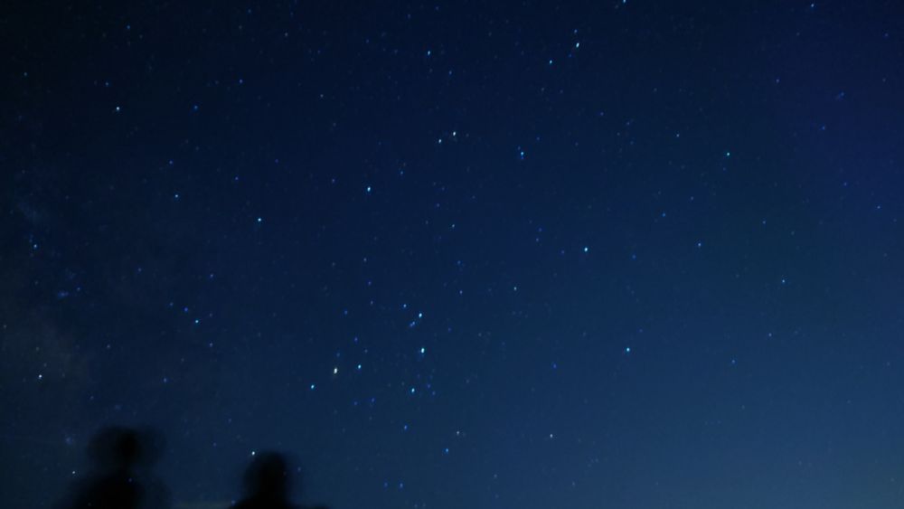 Starry sky during a night tour organized by the hotel.