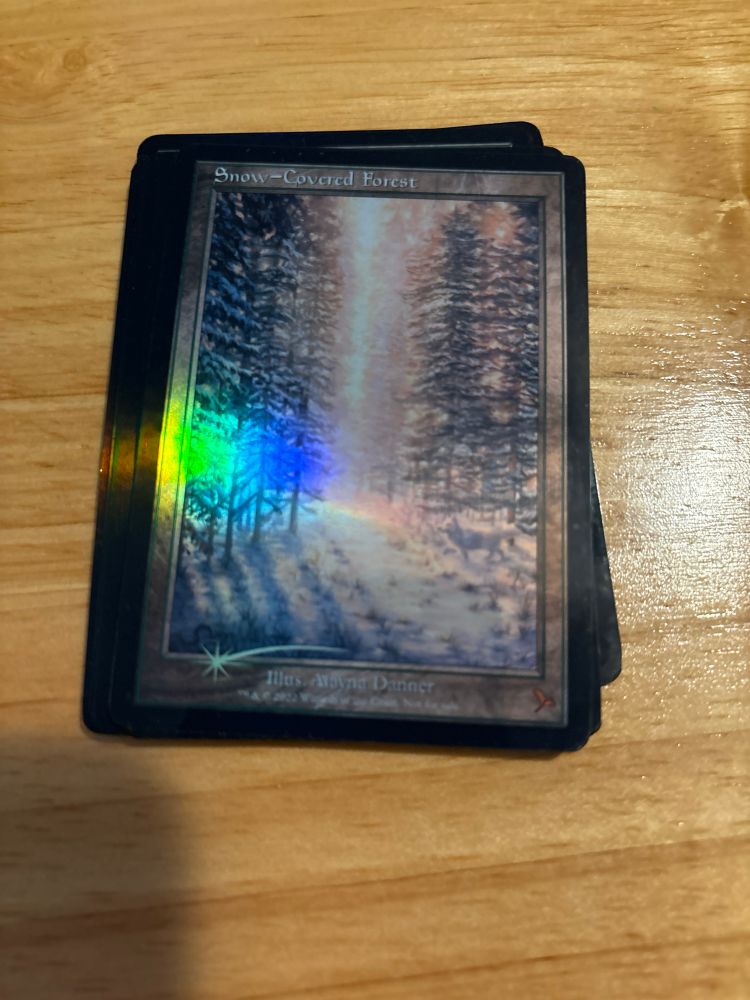 Foil snow-covered forest proxies