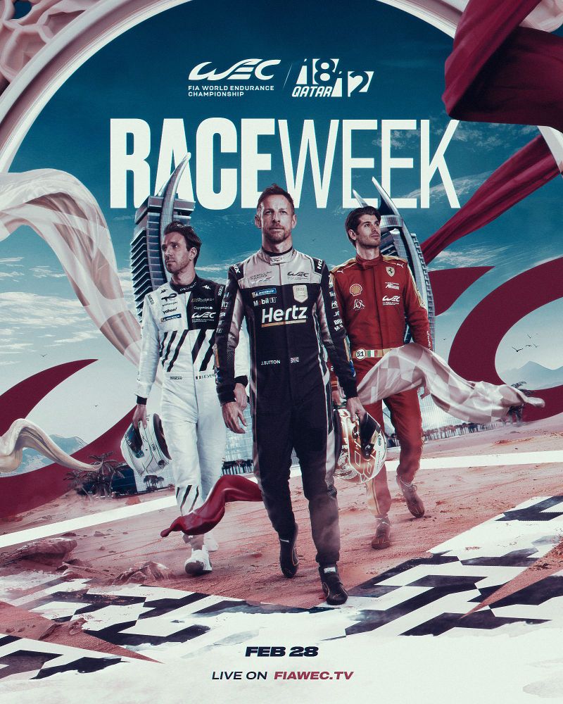 Poster of the 1812km of Qatar, first round of the 2025 WEC championship