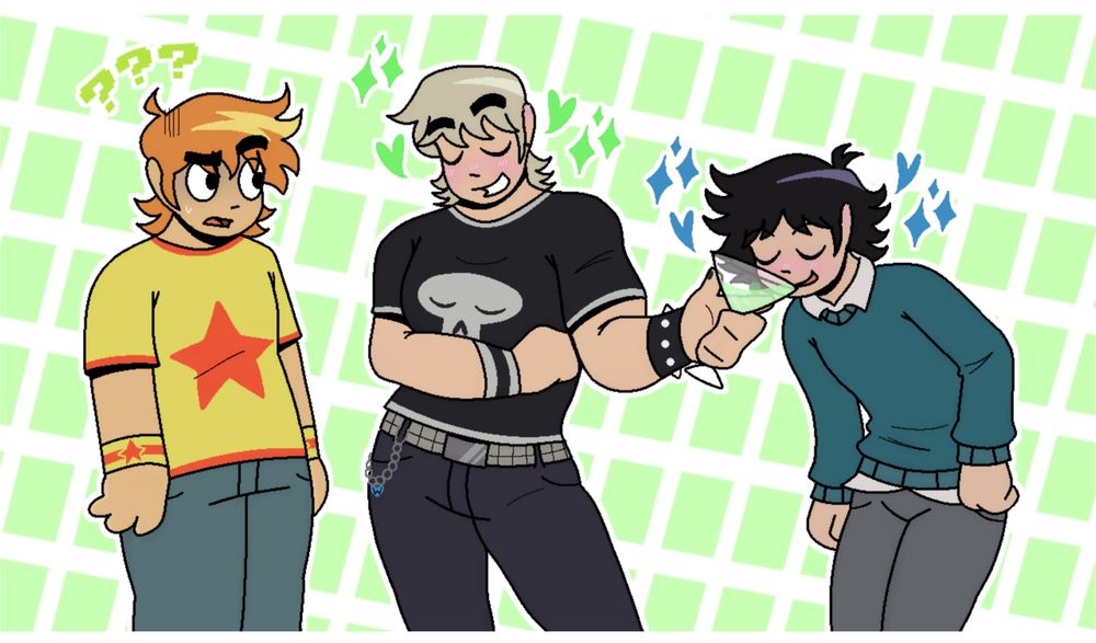 Scott Pilgrim and Todd Ingram and Wallace Wells.