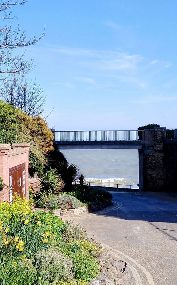 view of Louisa Bay Broadstairs at high tide