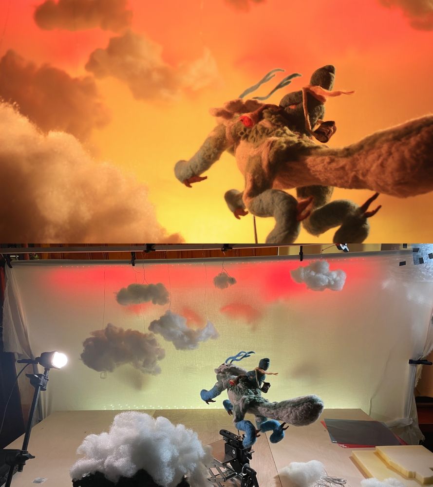 Lighting test and BTS shot for an early version of the short film. #art #animation #wip #behindthescenes #indiefilm