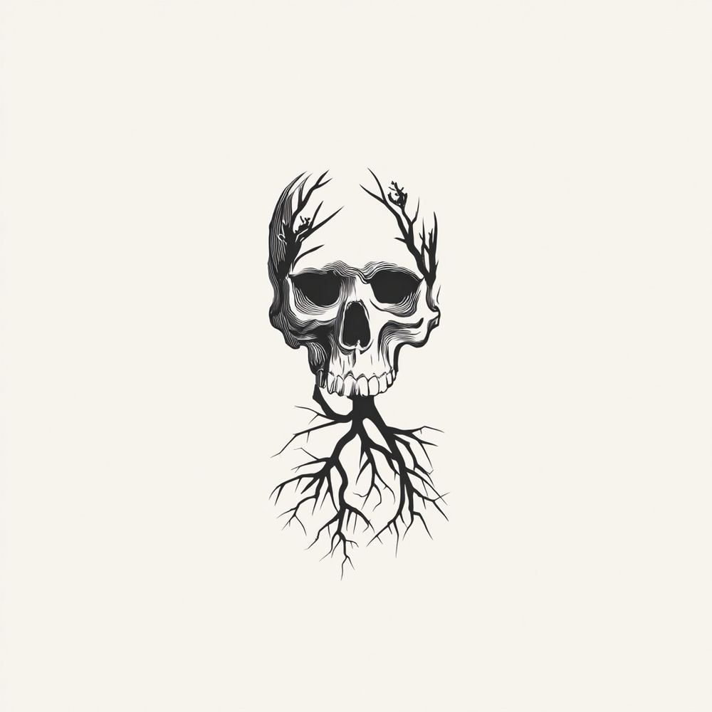 root pareidolia skull --sref 1044075165