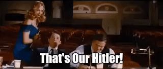 Nathan Lane exclaims "That's our Hitler!" from The Producers