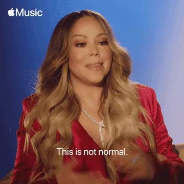 Mariah Carey, with caption, 