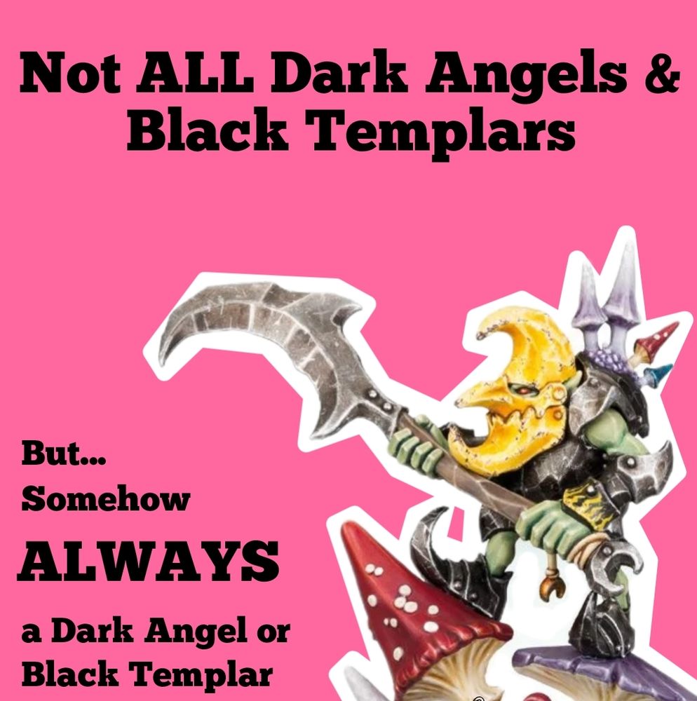 Not ALL Dark Angels & Black Templars but... Somehow ALWAYS a Dark Angel or Black Templar