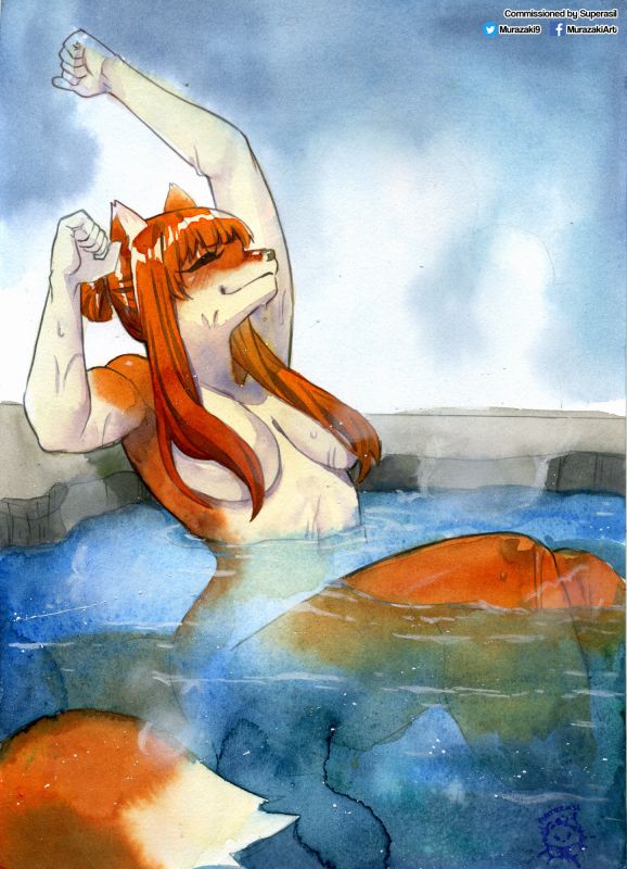 Spice Wolf  Watercolor sketch done for Superasil 
