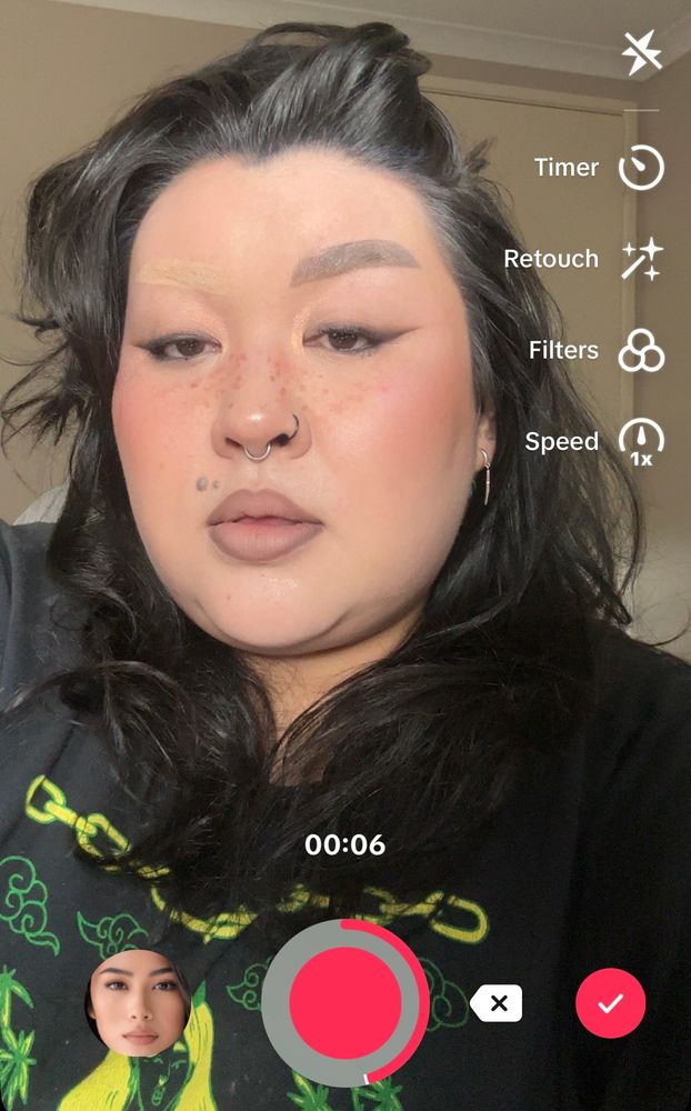 A screenshot of Clore using TikTok